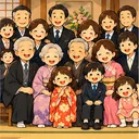 兄弟のひ孫（曾姪孫）のイメージ