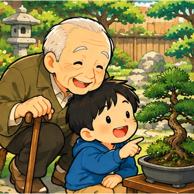 曾祖父（ひいおじいさん）のイメージ